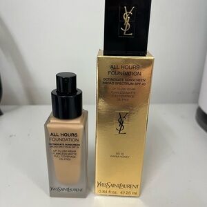 ysl all hours foundation BD50 warm honey
